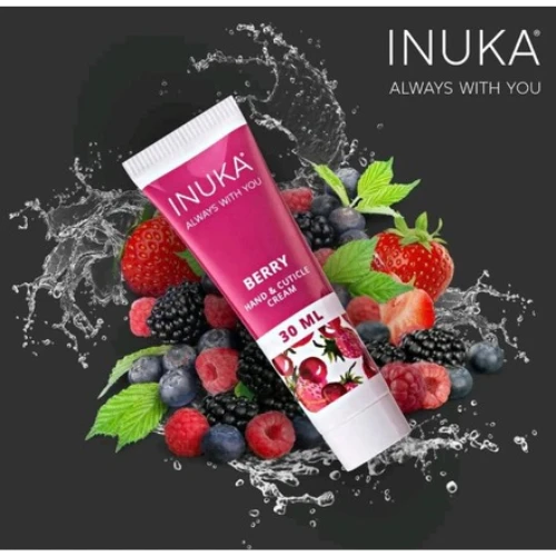 Inuka Berry Hand and Cuticle Cream 30ml - Moisturi...